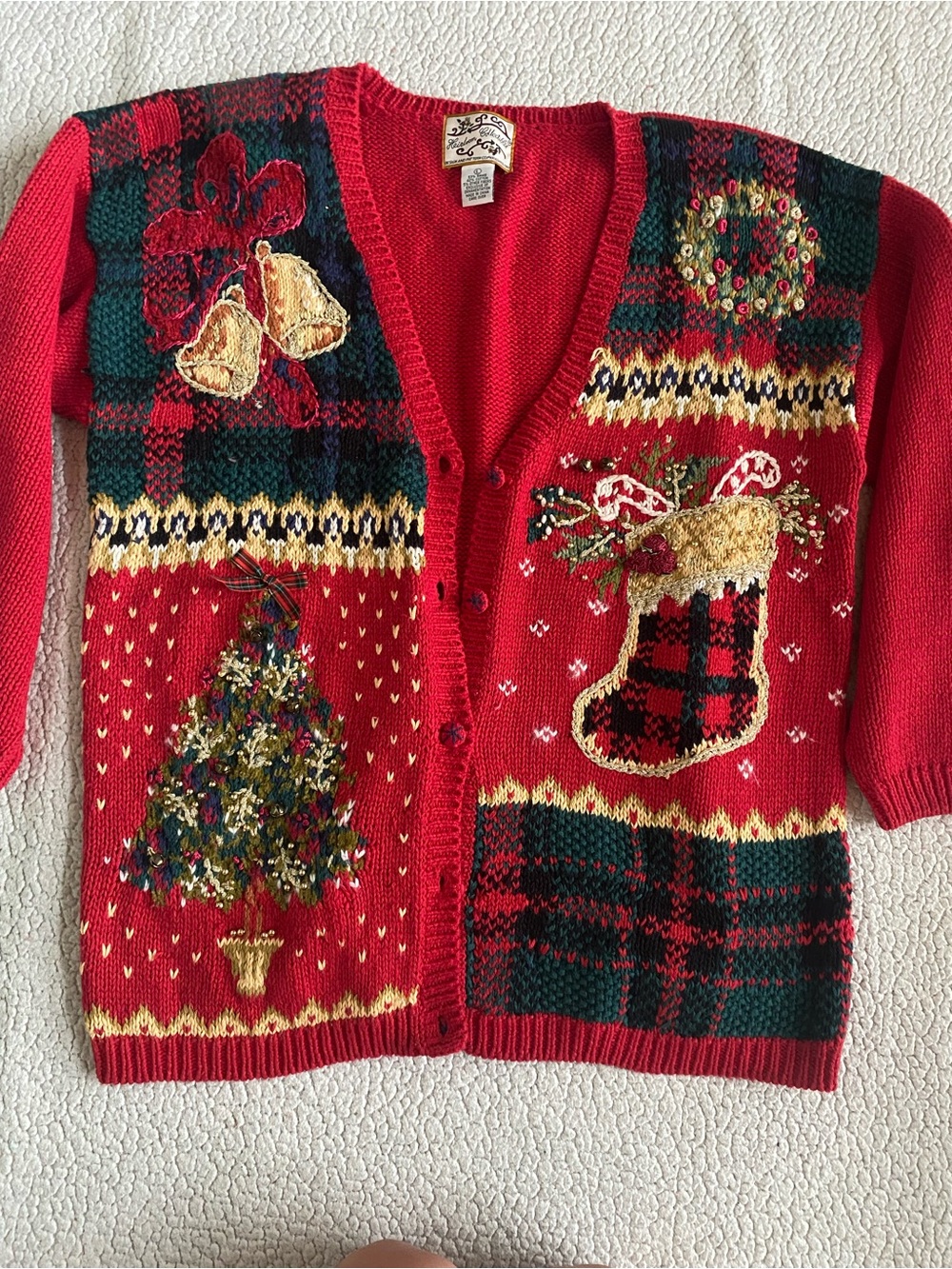 Heirloom Collectibles Red Knit Sweater - Bold Holiday Hue